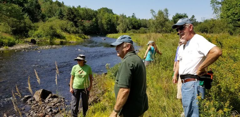          Dennys River Historical Society Summer tour to the Mouth of the Cathance Stream in 2019.
   