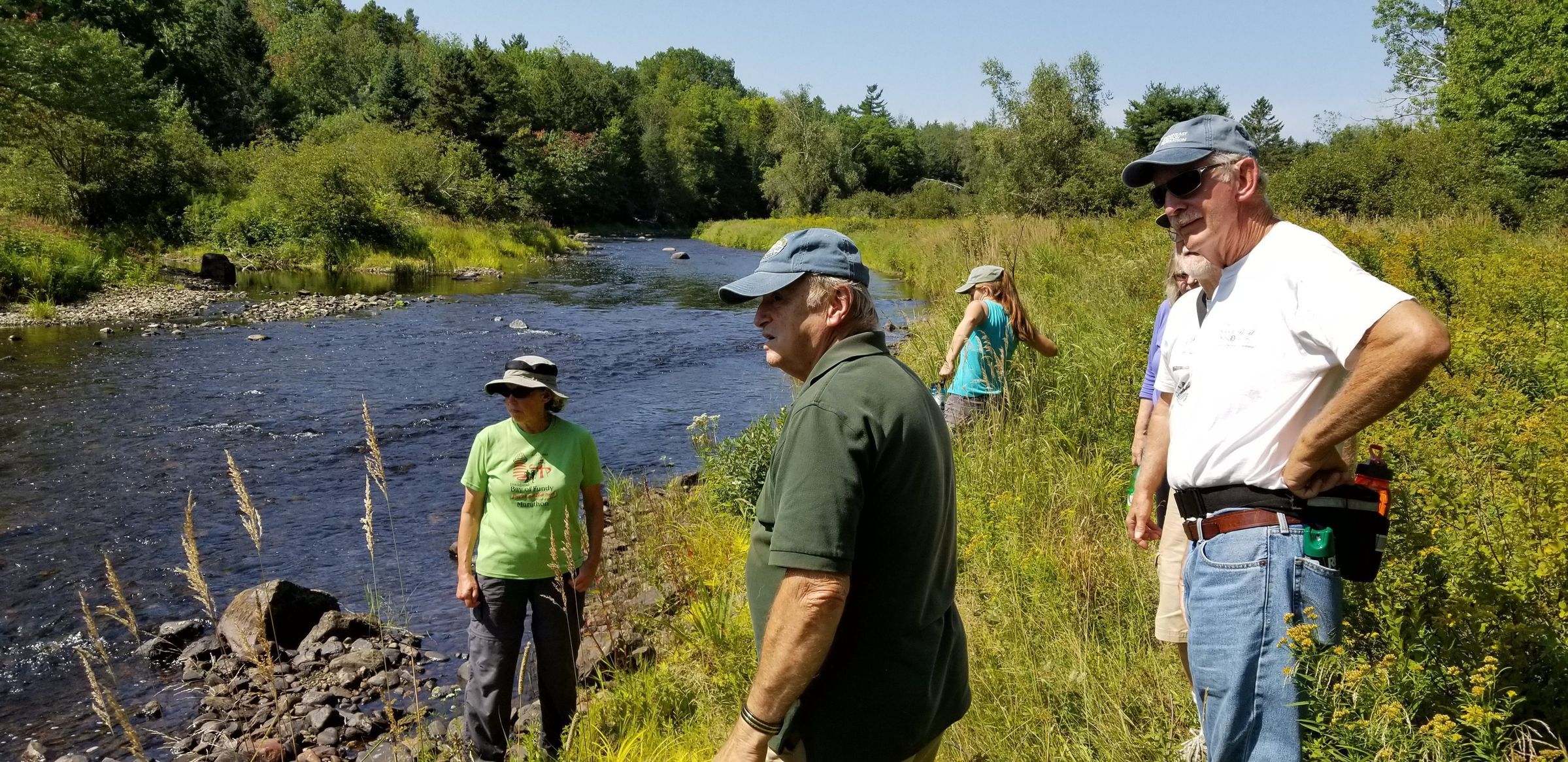 Dennys River Historical Society Summer tour to the Mouth of the Cathance Stream in 2019.