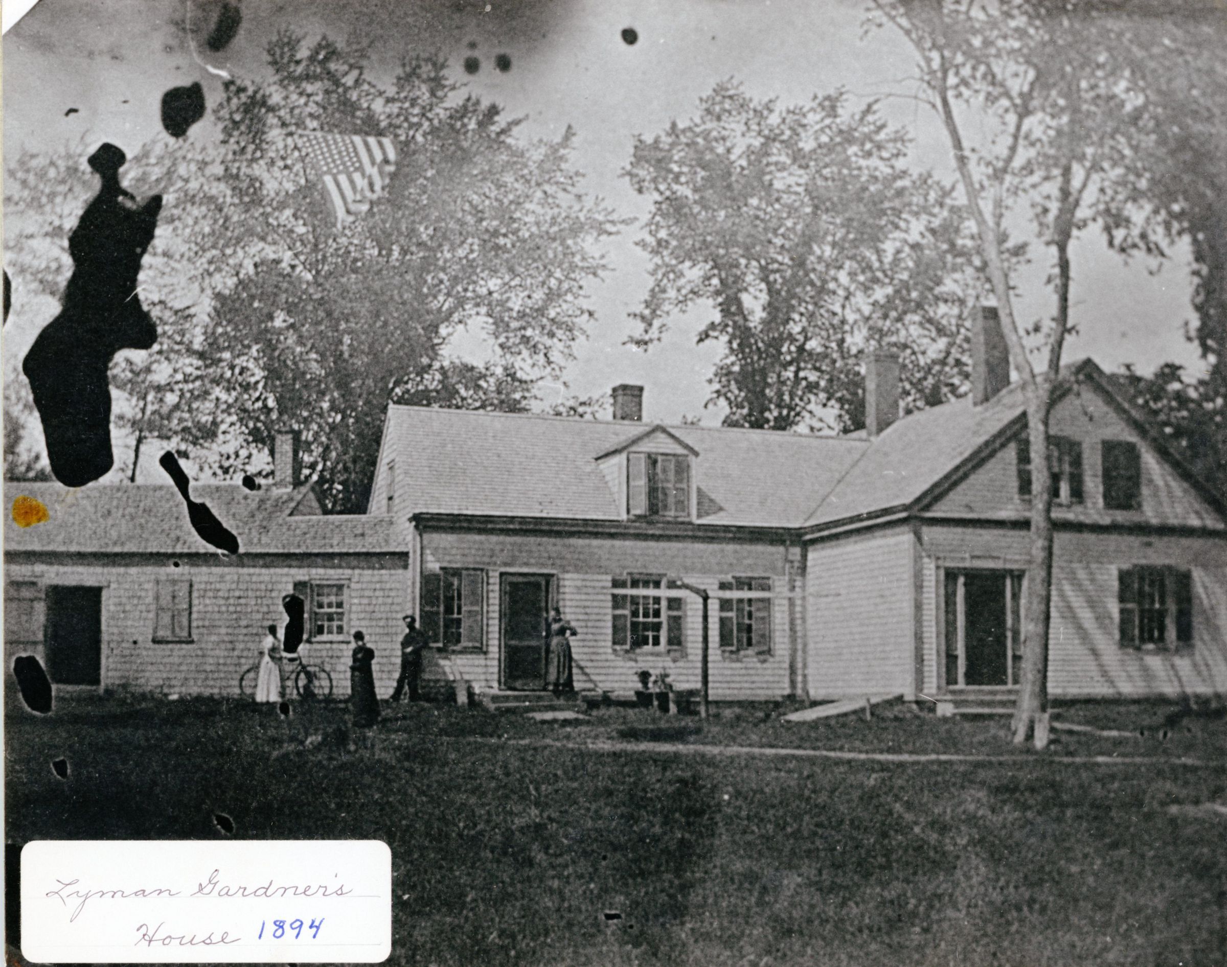 1894 view of the Lyman Kent Gardner house, Dennysville, Maine