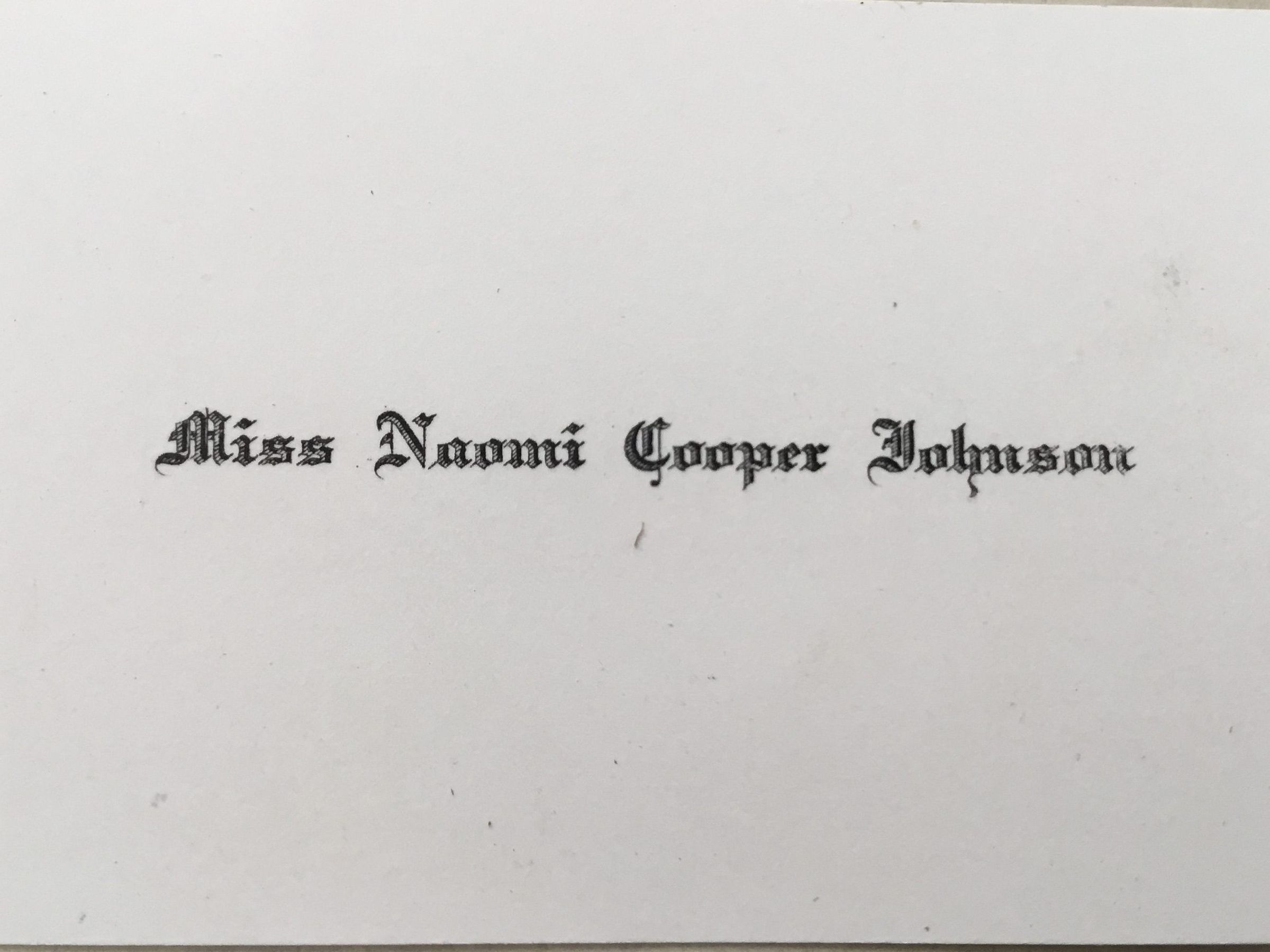 Family Photos Collected by Naomi Cooper Johnson picture number 1