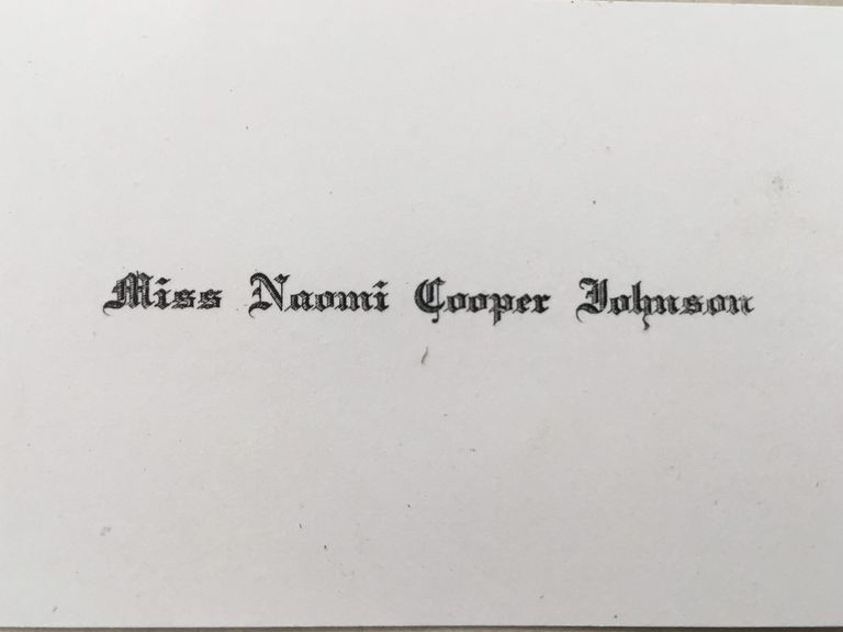          Family Photos Collected by Naomi Cooper Johnson picture number 1
   