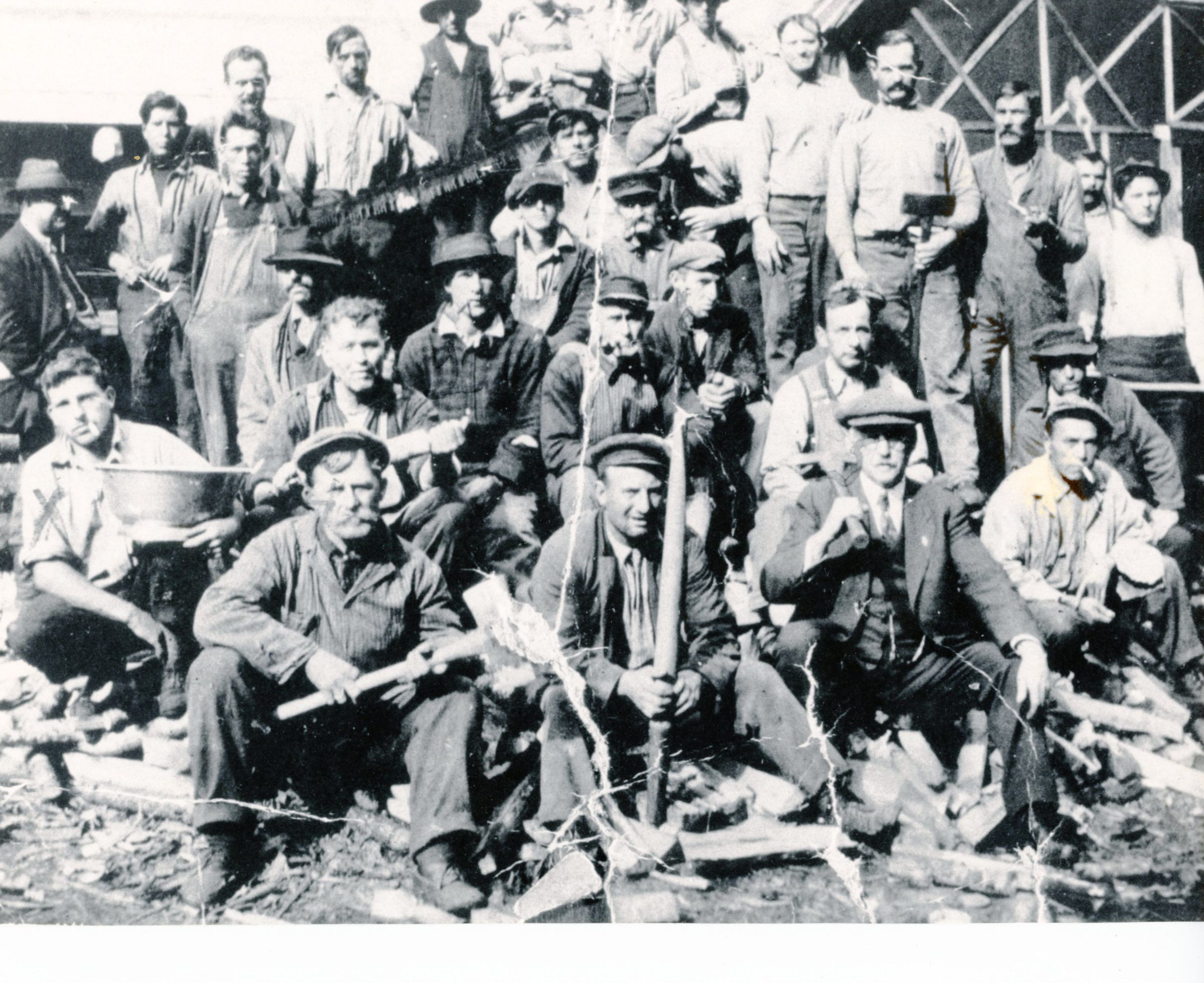 Crew at E. I. White's Steam Mill in Edmunds, Maine