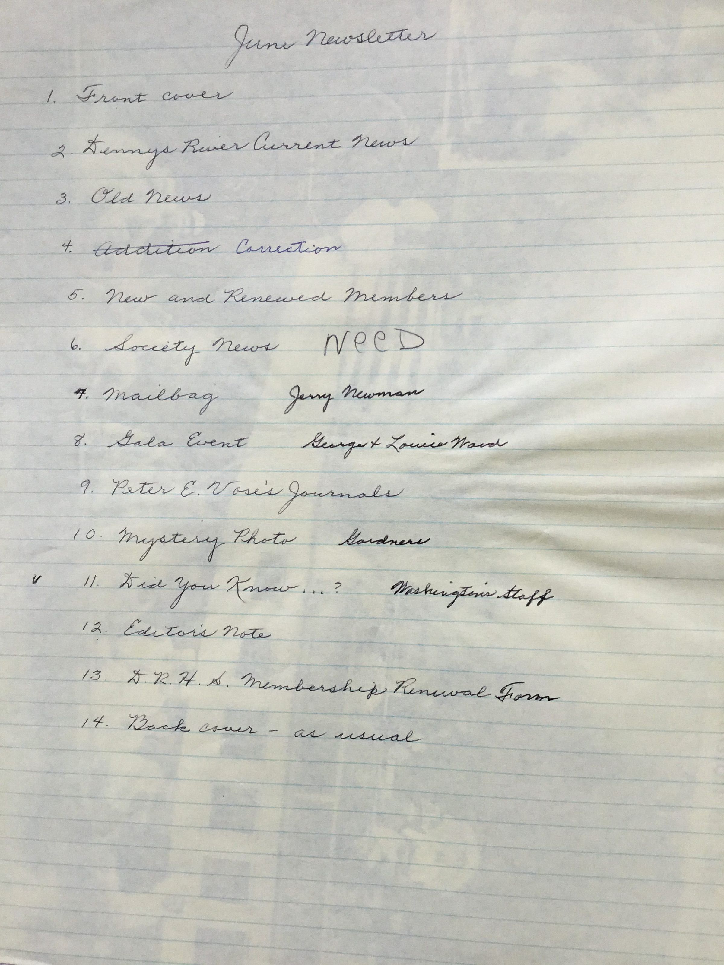 Articles and Photos for Dennysville Historical Society Newsletter picture number 1
