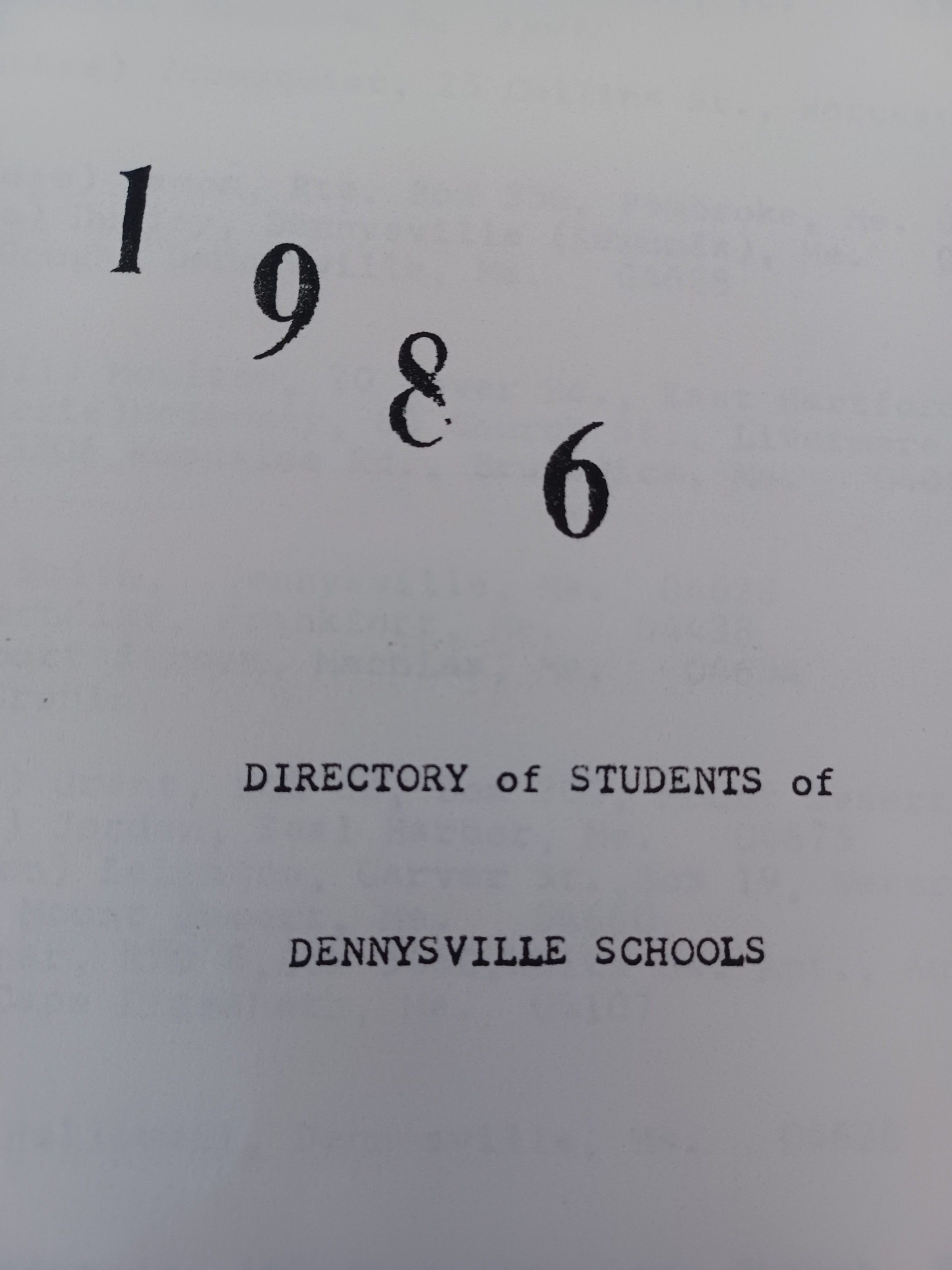 Directory of Students of Denysville Schools ... and Others picture number 1