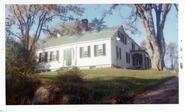          A.L.R. Gardner's House in its second location on Water Street, Dennysville, Maine; View from Water Street, after the house was moved across the fields from the junction of King Street and The Lane.
   