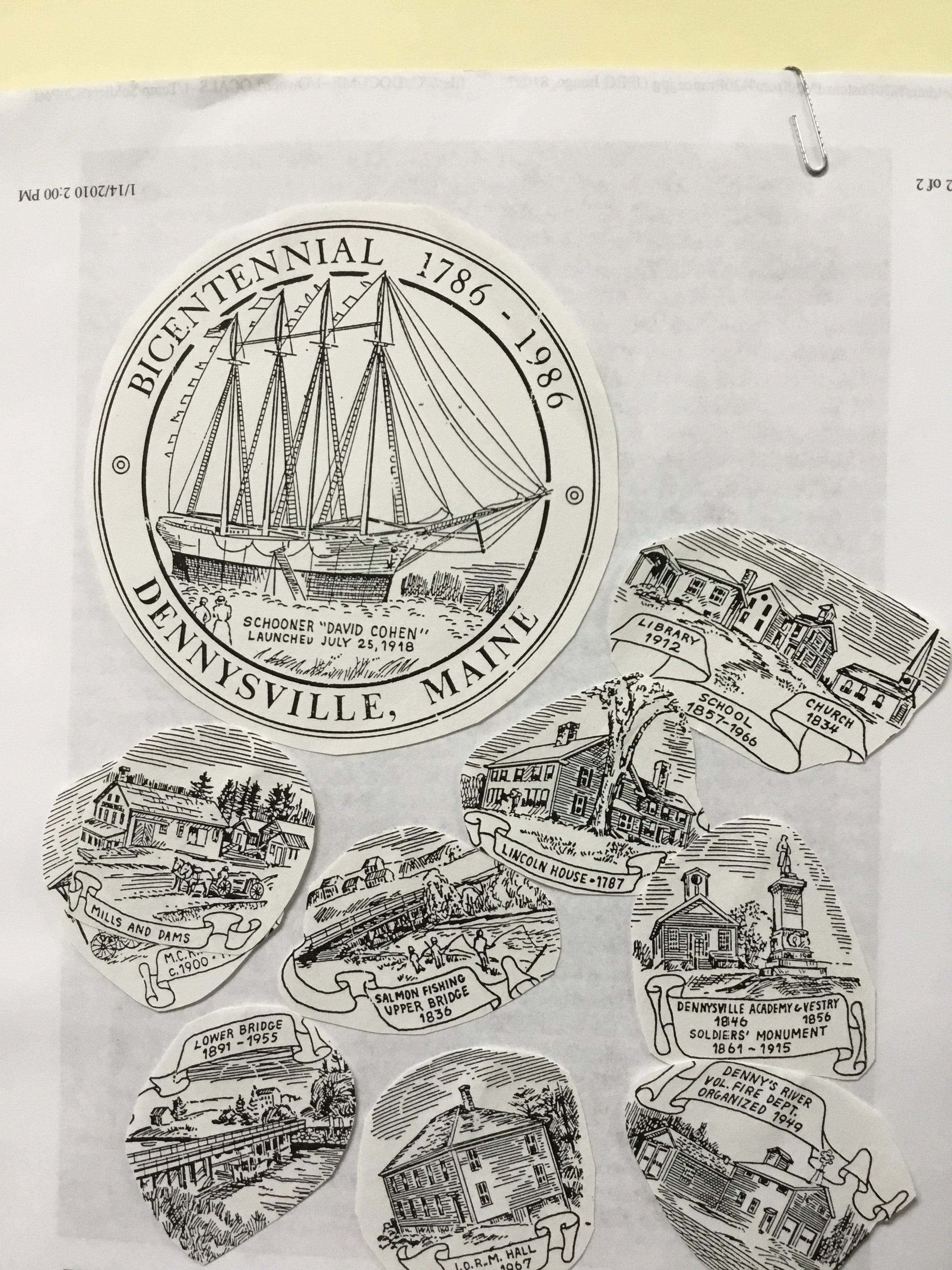 Materials for Inclusion Dennys River Historical Society Newsletter picture number 1