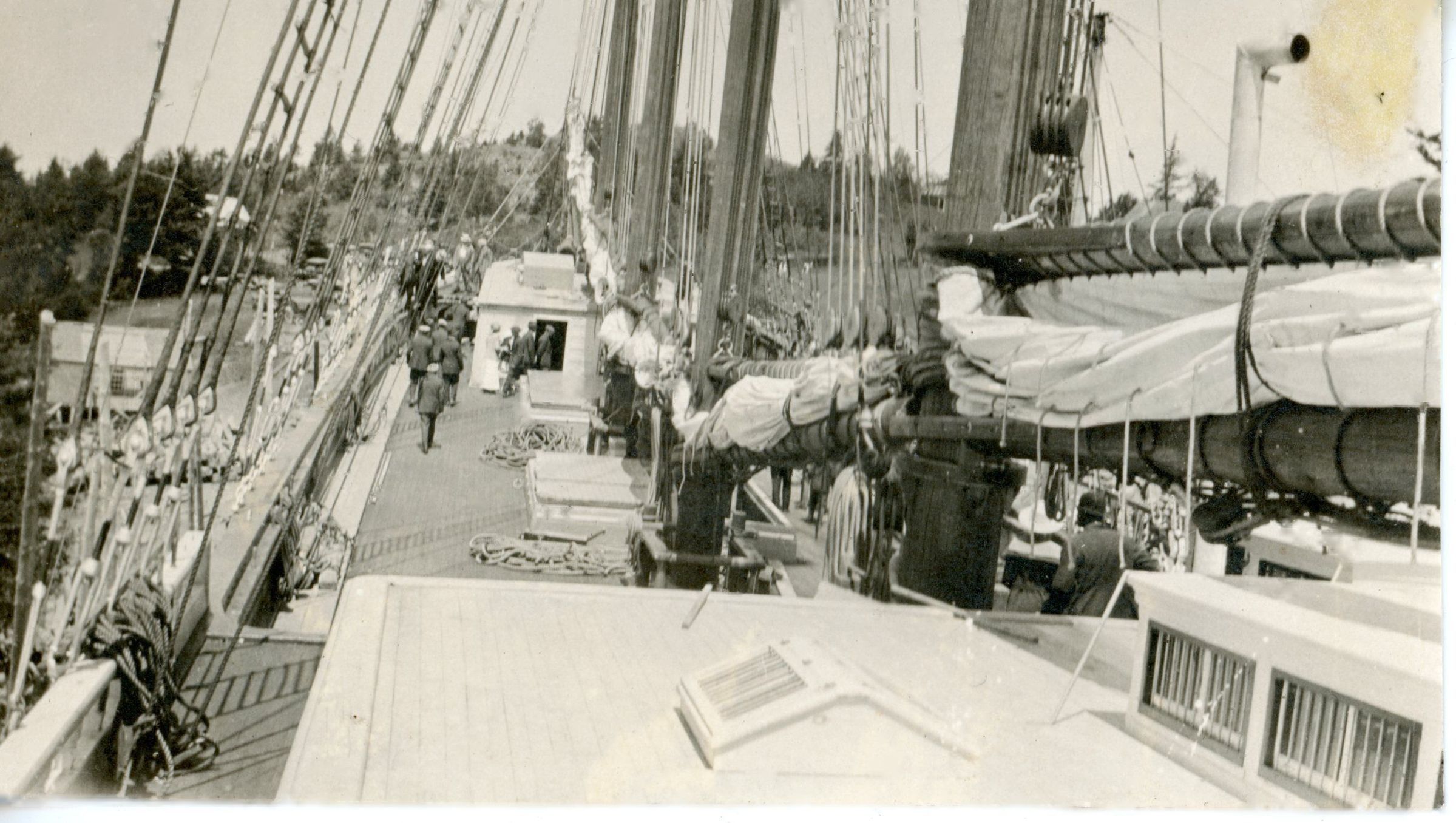 Deck View of the David Cohen at Pushee Brother's Shipyard on the Dennys River picture number 1