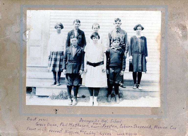          Dennysville High School Students, Dennysville, Maine
   