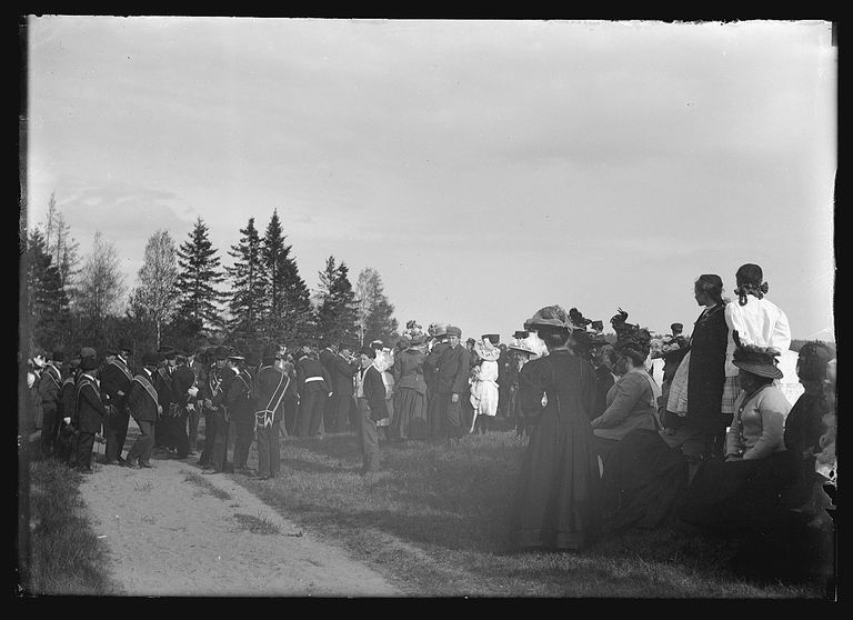          Memorial Day Observances, Town Cemetery, Dennysville, Maine, c. 1885; Photograph by John Parris Sheahan of Edmunds, Maine.
   