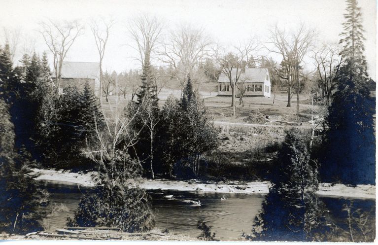          Charles A. Smith's House, River Road, Edmunds, Maine; Originally built by William Kilby in Dennysville in the 1790's this house was moved across the river in 1830 where it became the home of the Smith family in 1854, where Charles Smith, known as 