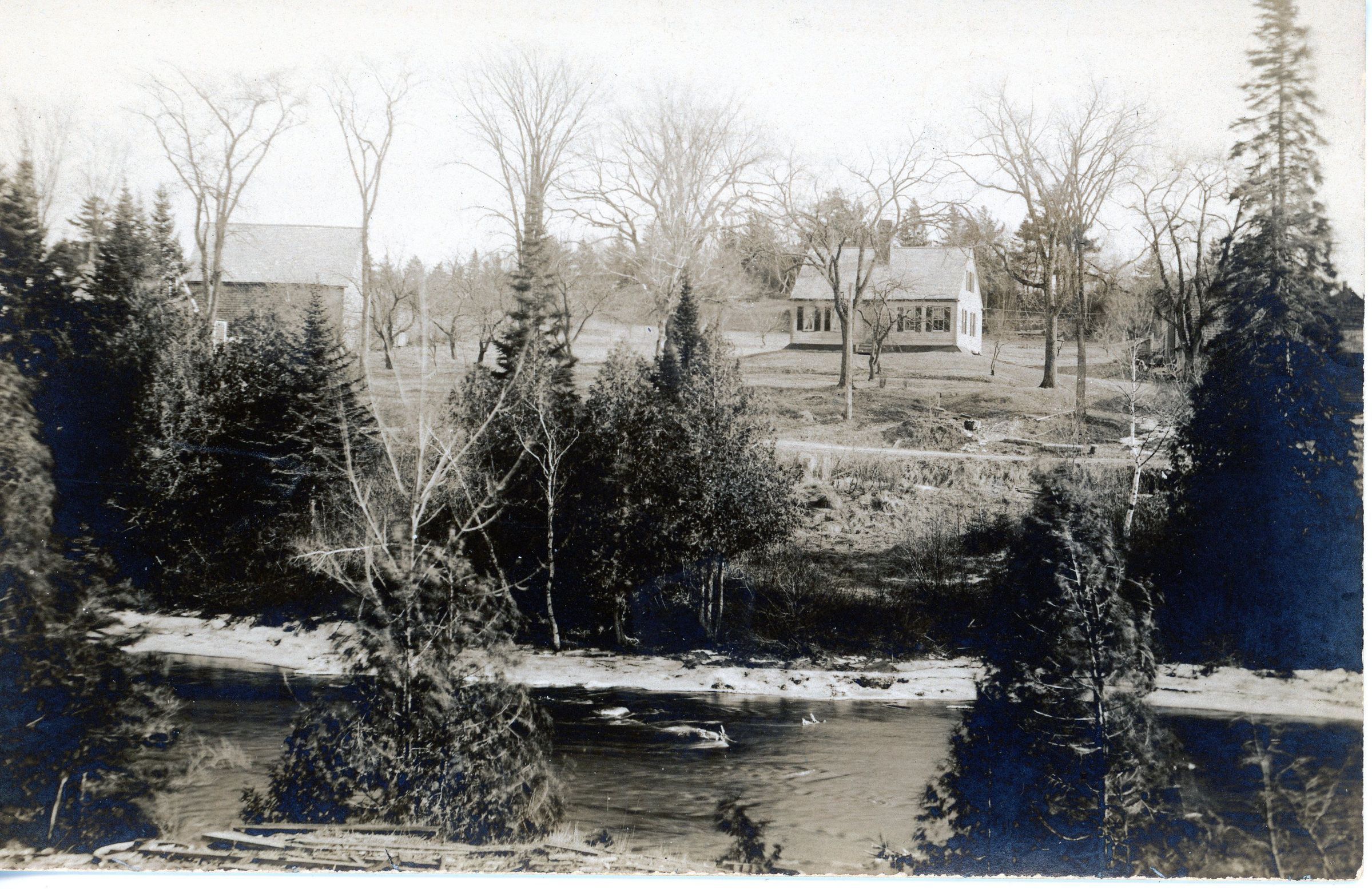 Charles A. Smith's House, River Road, Edmunds, Maine; Originally built by William Kilby in Dennysville in the 1790's this house was moved across the river in 1830 where it became the home of the Smith family in 1854, where Charles Smith, known as