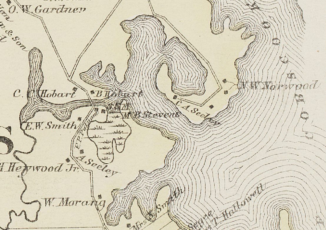 Little Falls, Edmunds, Maine, in 1881; Detail of the Colby Atlas of Washington County, Maine, published in 1881
