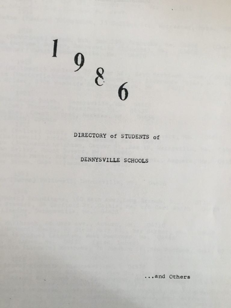          Directory of Students of Dennysvile Schools ... and Others picture number 1
   