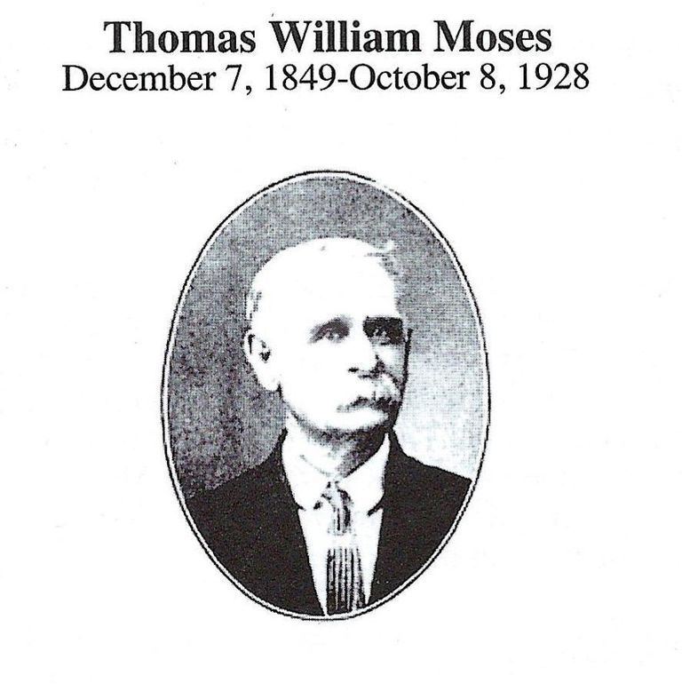          The Reverend T. W. Moses, Pastor of the Holiness Church in Lower Dennysville; The Reverend Thomas W. Moses served as the pastor the Holiness Church in Lower Dennysville from 1896 to 1900.
   