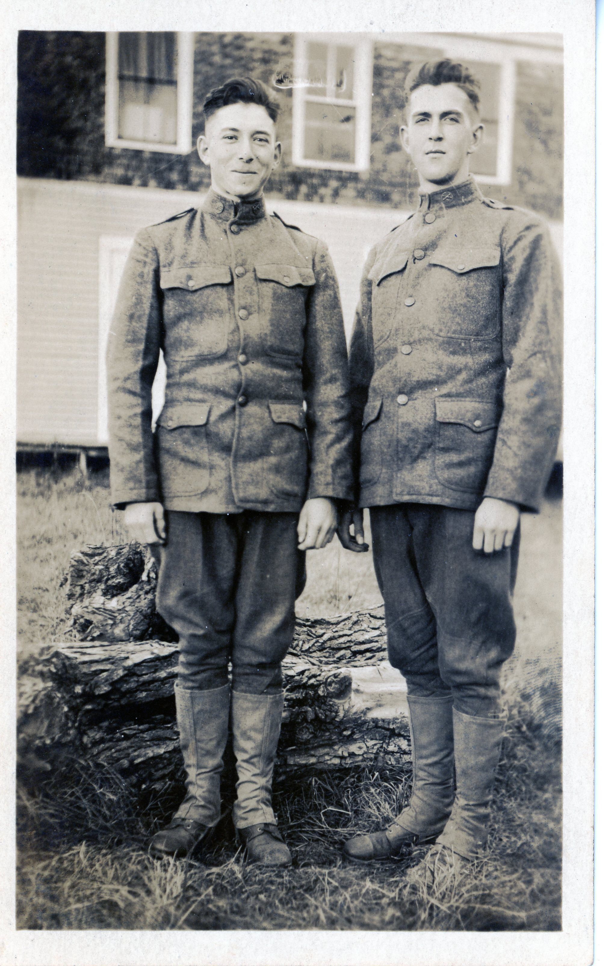 Archie MacCarlie and Louis Gardner, Dennysville, Maine