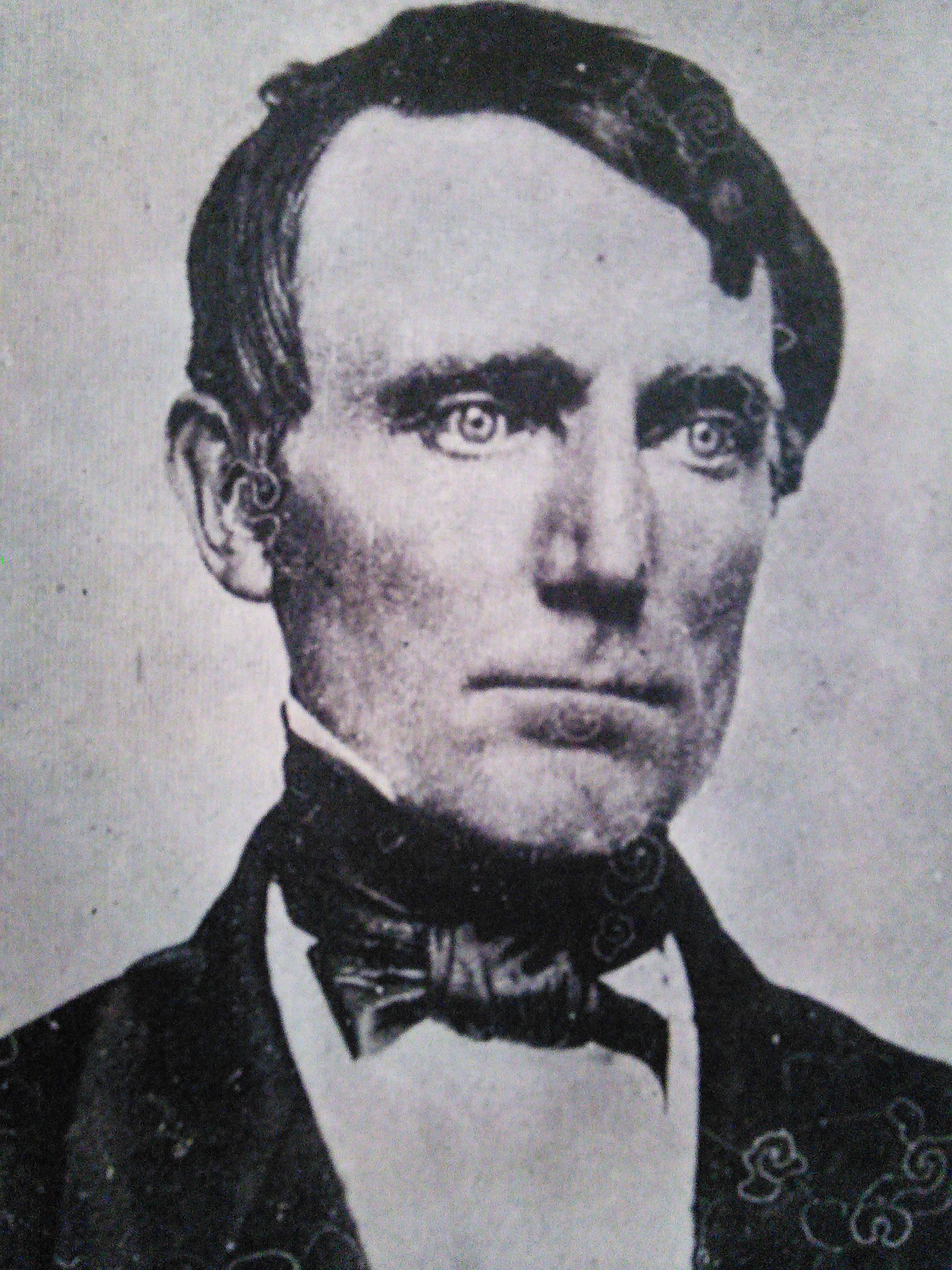 Thomas Lincoln, Dennysville, Maine, c. 1850; Photographic portrait of Thomas Lincoln, born in Dennysville in 1812, student at Bowdoin College and companion of John James Audubon in 1832 and 1833 on the naturalist's voyage of discovery to Labrador in 1833. He lived in his family home in Dennysville all his days, taking a keen interest in farming, and natural history, and kept abreast of scientific developments through extensive correspondence, recorded in collection at the Dennys River Historical Society in Dennysville, Maine.