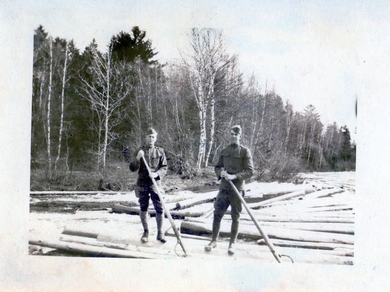          Brothers Leigh and Louis Gardner, Dennysville, Maine
   