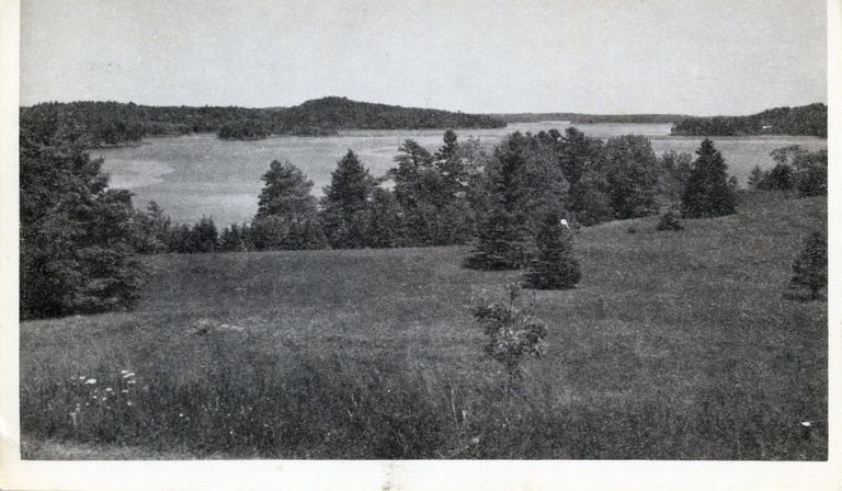          Hinkley Point, Dennysville, Maine, c. 1915; Later this was the site of the Maine Sardine Packer's Association Clubhouse.
   