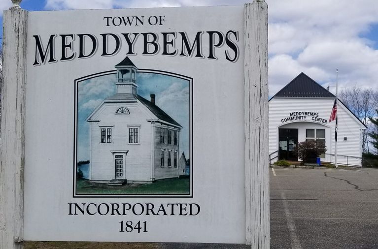          The current Meddybemps Community Center located on the site of the former Town Hall.
   