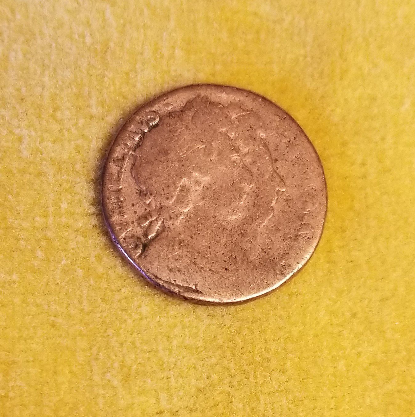 William and Mary Half-Penny, 1694, obverse