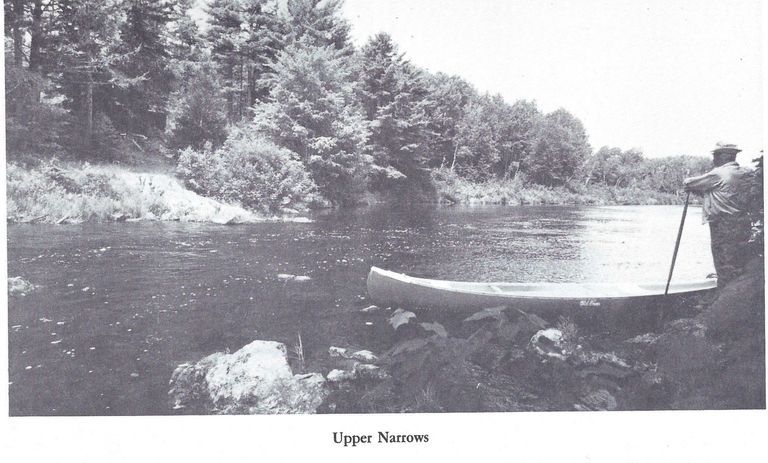          Upper Narrows Salmon Pool on the Dennys River; Image reproduced from 