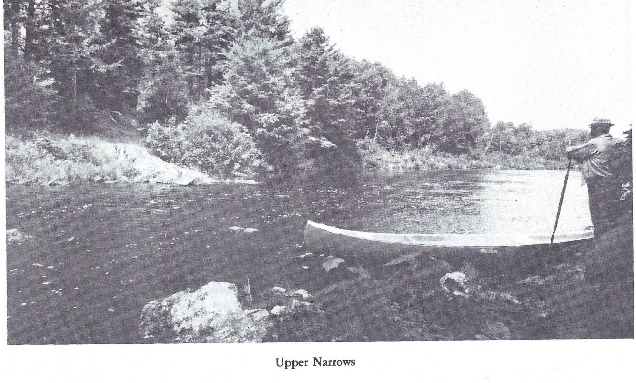 Upper Narrows Salmon Pool on the Dennys River; Image reproduced from