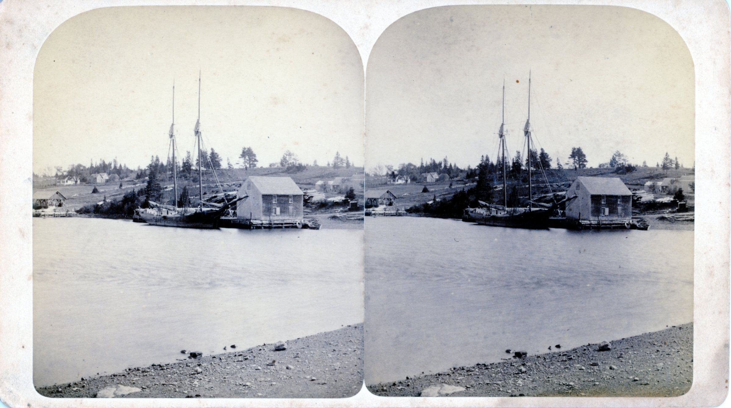 Schooner Spartel at Allen's Wharf, Edmunds, Maine