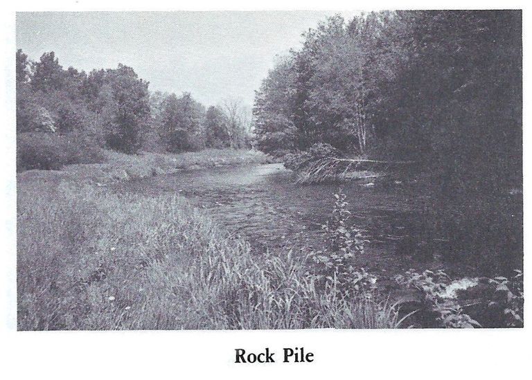          The Rock Pile Pool on the Dennys River
   