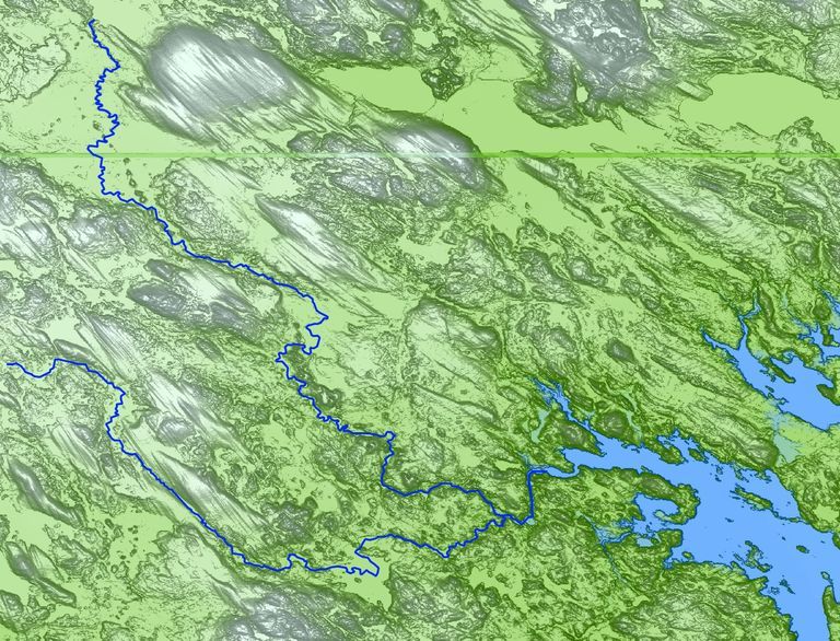         Base Layer Map of the Dennys River Watershed
   
