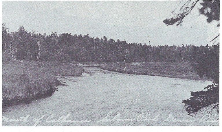          Mouth of Cathance Salmon Pool, about 1938; Reproduced from 