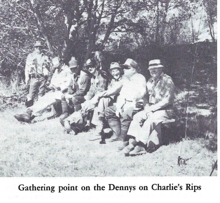          Gathering Place at Charlie's Rips on the Dennys River; Reproduced from 