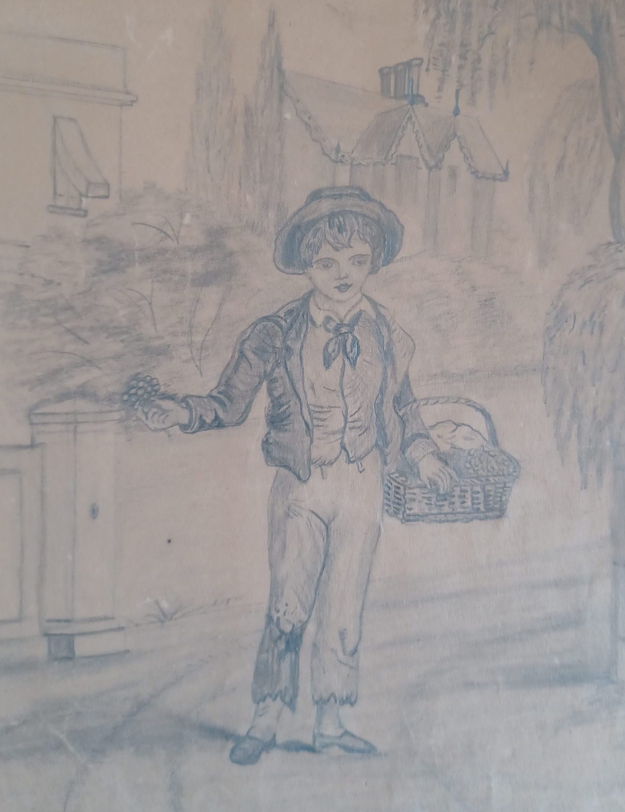 Pencil sketch by unknown artist