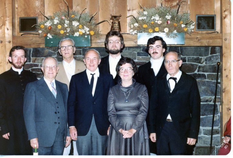          175th Anniversary of the gathering of the Dennysville Congregational Church, Dennysville, Maine; This photo was taken at the Maine Sardine Packer's Association Club House, Hinckley Point, Dennysville, Maine
   