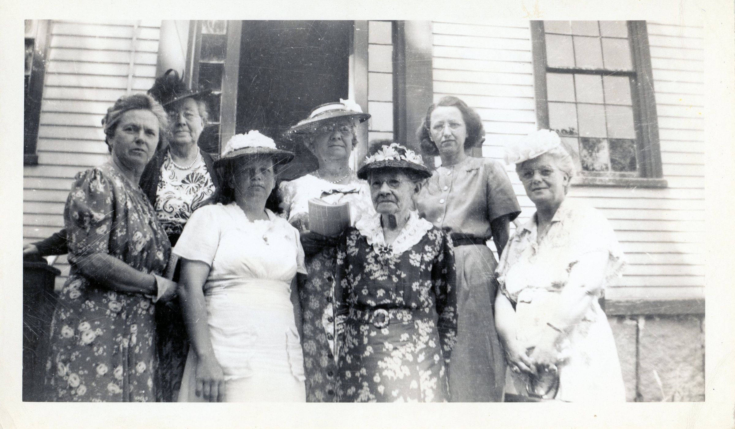 Ladies on the Steps of the Vestry, Dennysville, Maine picture number 1