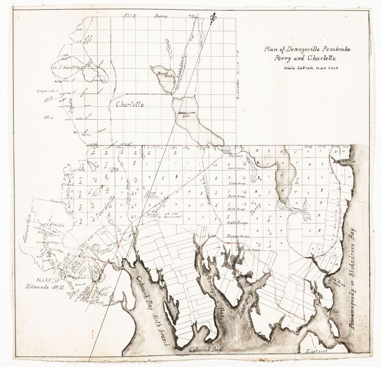          Map: Plan of Dennysville, Pembroke, Perry, and Charlotte picture number 1
   