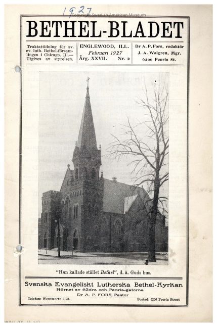 1994.95.4AB_PDF: A clickable PDF of the February 1927 edition of Bethel Bladet.