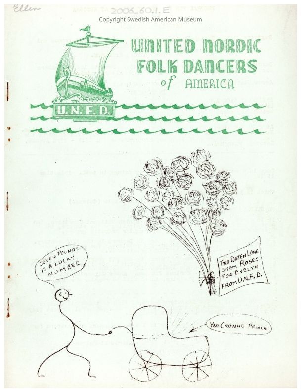 2006.60.1.E PDF: A clickable PDF of the 1941 United Nordic Folk Dancers' newsletter.