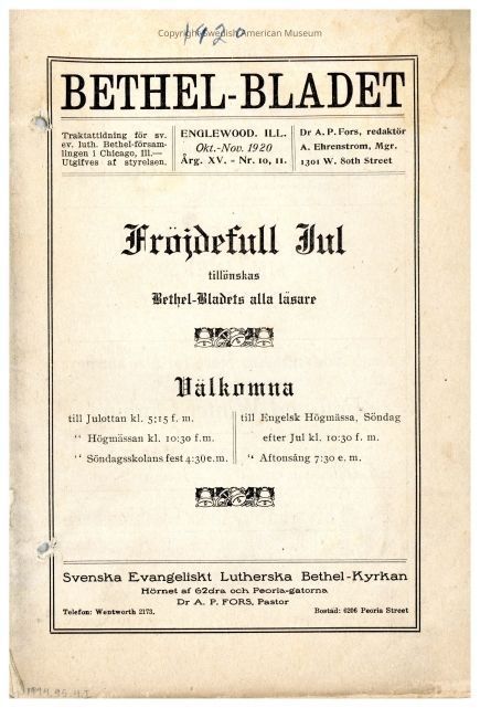 1994.95.4.I_PDF: A clickable PDF of the October-November 1920 Bethel-Bladet.